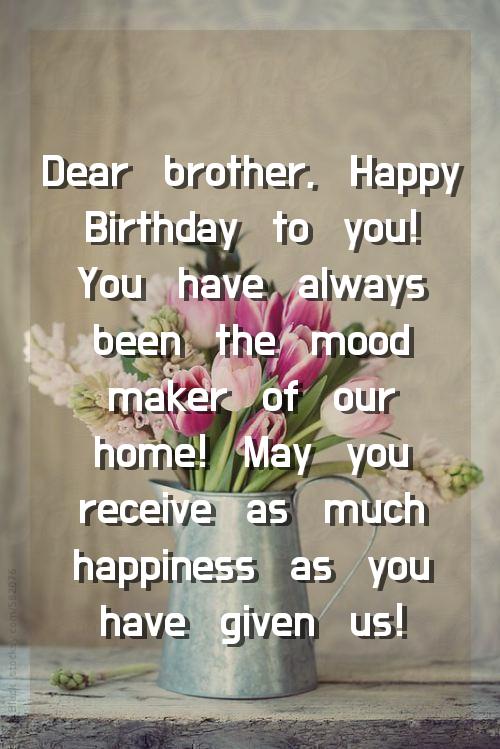 birthday wishing for brother